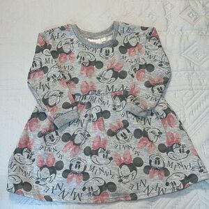 3T Minnie Mouse Sweatershirt Dress